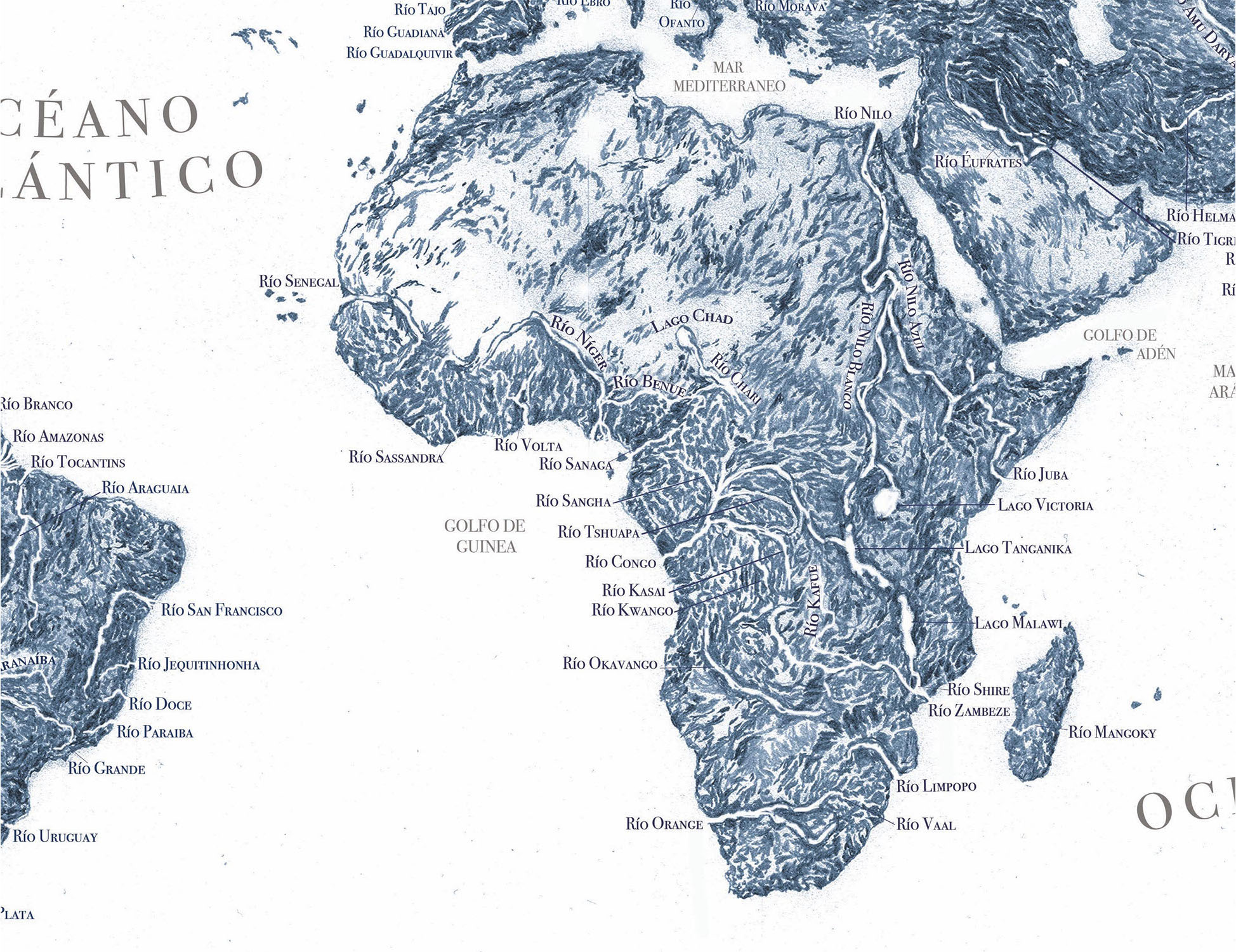 Mapa Rios Rd Rivers of the world